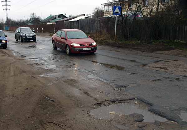 Направление Борковского шоссе вблизи Каблукова