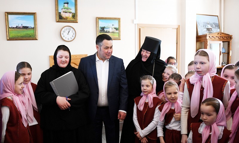 Игорь Руденя в праздник Пасхи посетил Оршин монастырь и Свято-Екатерининскую обитель в Твери