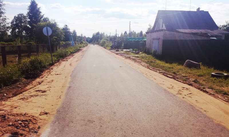 В Орше Калининского района отремонтирована внутрипоселковая дорога