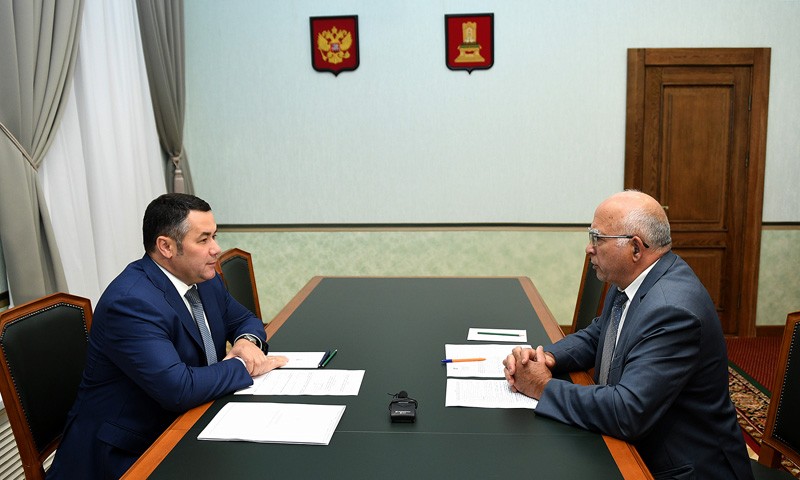 Губернатор Игорь Руденя провел встречу с главой Пеновского района Владимиром Худяковым
