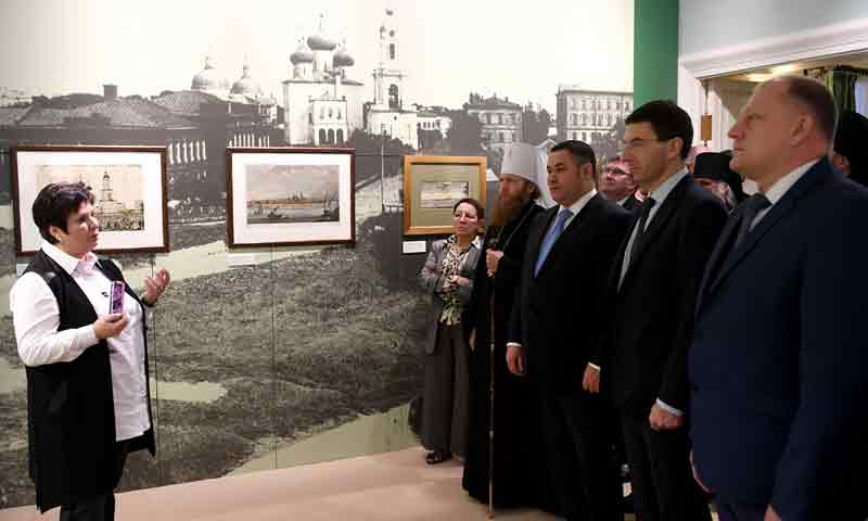 В Тверском императорском дворце открылась выставка «Дом святого Спаса», посвящённая Спасо-Преображенскому собору