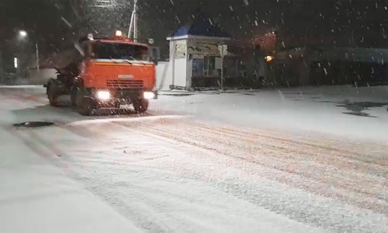 Первый снег осени 2020 в Кимрах
