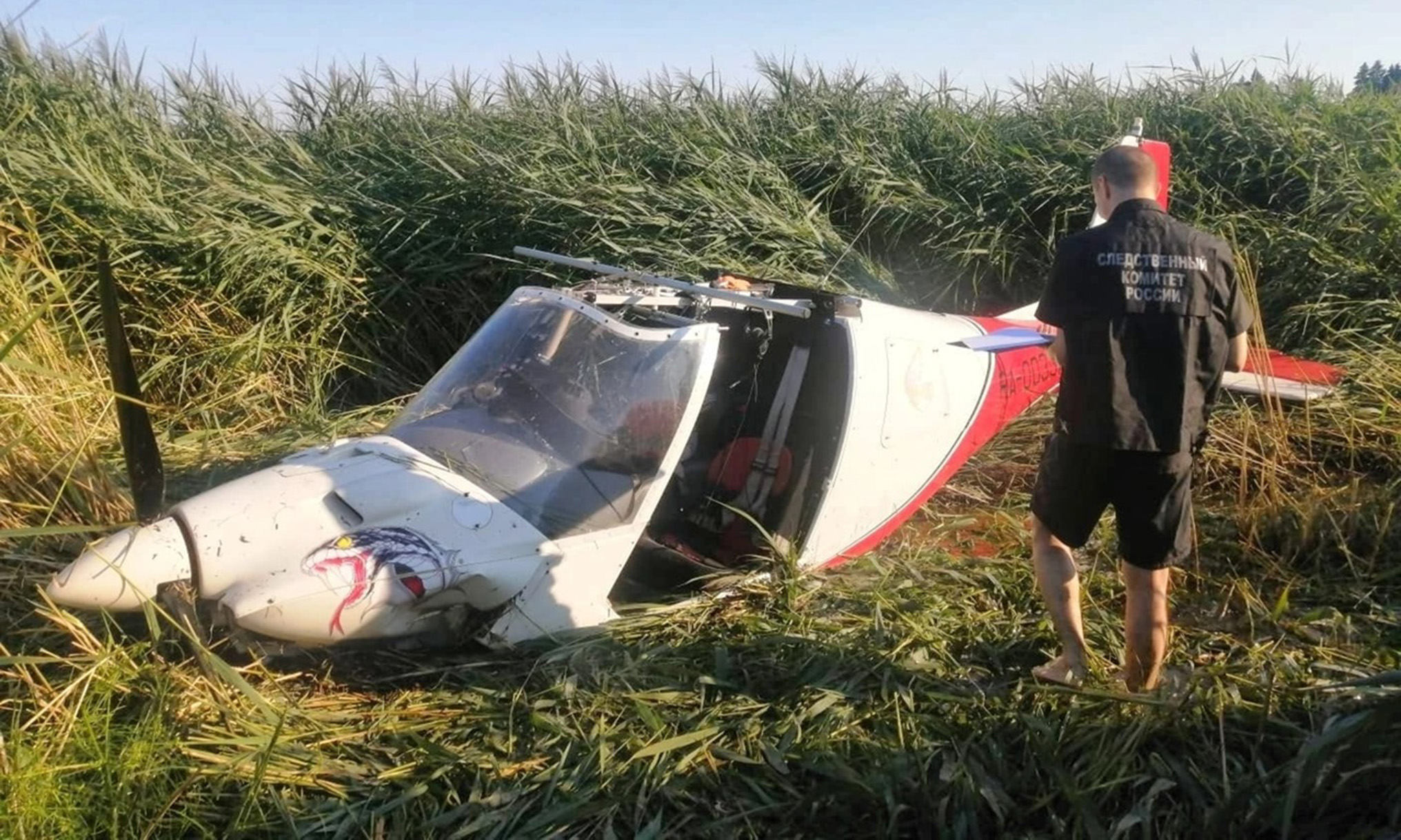 Самолет Ikarus C42 потерпел крушение у Белого Городка