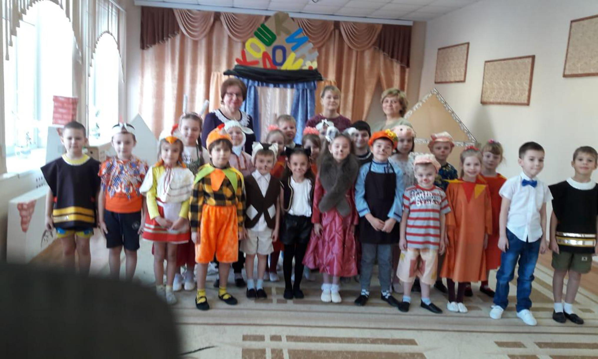 Кимрские дошкольники из детского сада №25 ставили «Кошкин дом»