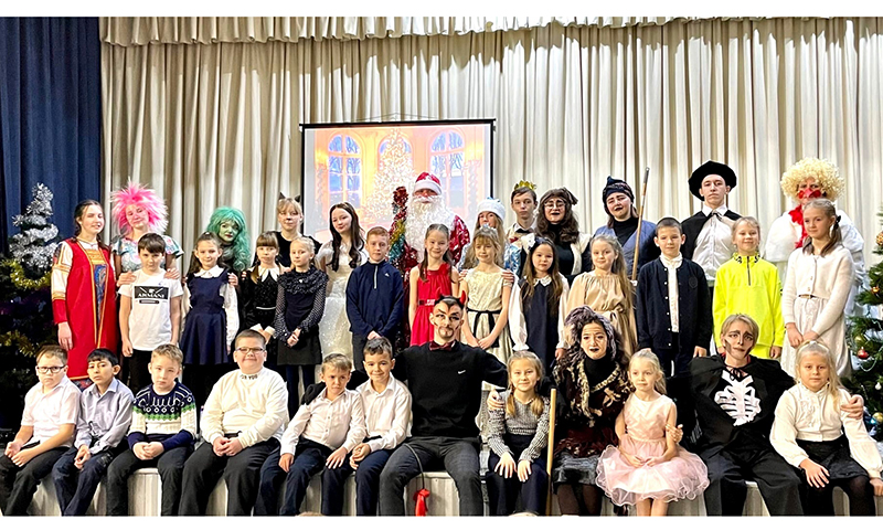 Новогодний праздник в кимрской школе №11